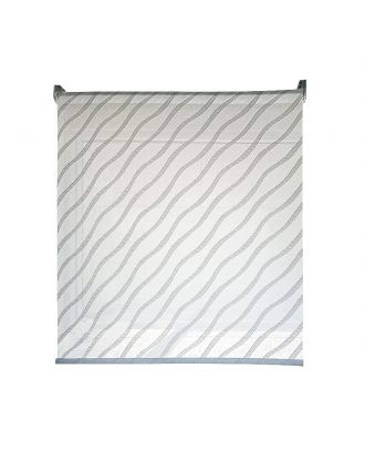 Sunlight Roller Blinds 220X250 cm, white with grey waves