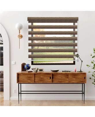 Zebra Roller Blind 120X150 cm, Brown