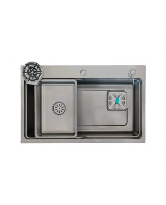 Smart Kitchen Sink Multifunction 75X46cm, Grey