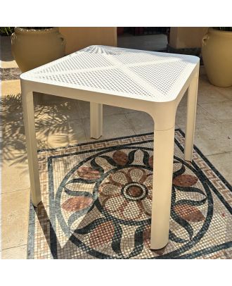 Outdoor plastic Dot table 77cm, Beige