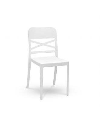 SERENO Flexi-X Chair indoor and outdoor, strong durability, easy storage, White