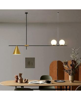 Creative Stick Pendant Light with golden Cone