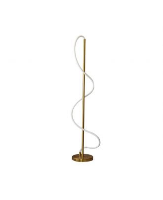 Elegance column floor lamp with flexible Warm Illumination, Gold