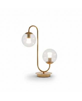 Modern Dual lighting Table Lamp in Gold