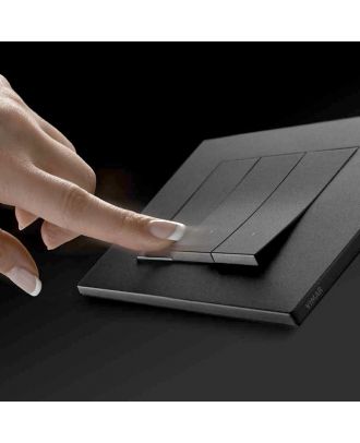 Vimar - LINEA 1P 10AX 1M 2-way switch in-line Black