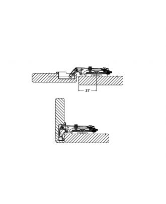 Full Overlay Self Closing Hinge Opening 90°