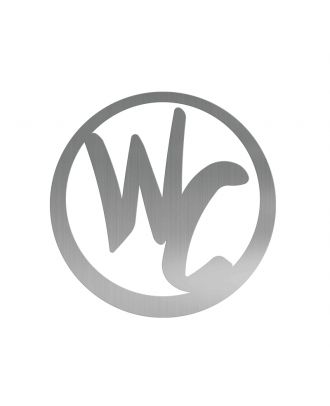 WC sign Stainless Steel