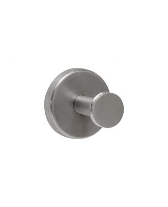 Single Robe Hook - Silver-Stainless Steel 304