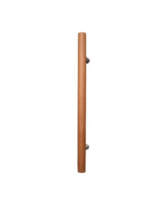 Amazon-Door Pull Handle -60Cm- iroko wood xstainless steel