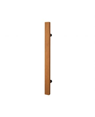Amazon-Door Pull Handle -60Cm- iroko wood xstainless steel