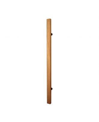 Amazon-Door Pull Handle -60Cm- iroko wood xstainless steel