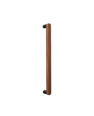 Comix Door pull handle 60Cm -Iroko wood x Black