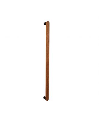 Comix Door pull handle 90Cm -Iroko wood x Black