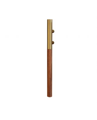 Victor Door pull handle 60Cm -Iroko wood x Gold pvd