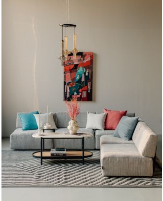 Larch floor armchair, arabic seating