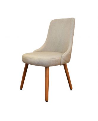 Sandy Dining chair-Beige fabric