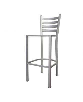 Metal Bar Stool Frame - Silver