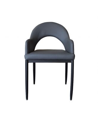 leather Dining chair- Gray