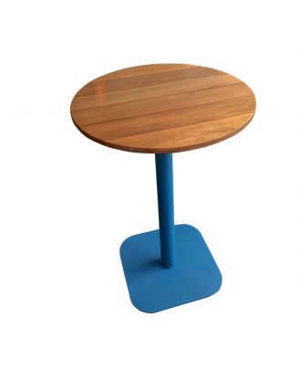 Blue Iron Bar Table x Iroko 70cm*105cm