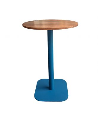 Blue Iron Bar Table x Iroko 70cm*105cm