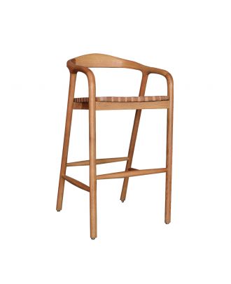 North- Outdoor Barstool with Footrest and Armrest