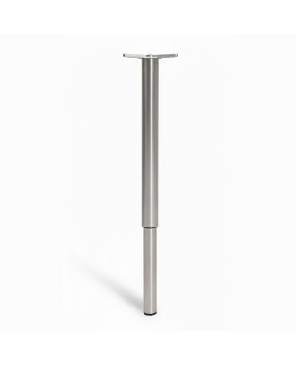 Adjustable Stainless Steel Table Leg, Silver