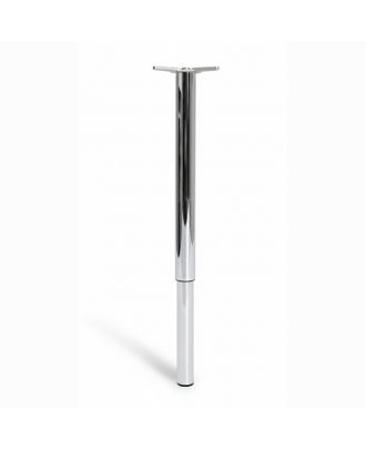 Adjustable Stainless Steel Table Leg , Chrome