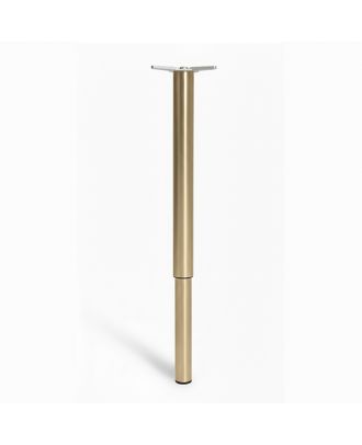 Adjustable Stainless Steel Table Leg PVD Gold coating with matte finish