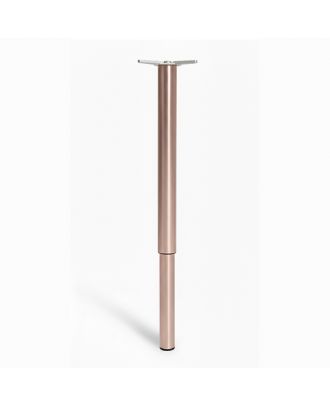 Adjustable Stainless Steel Table Leg PVD copper coating with matte finish