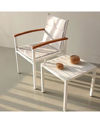 Chili Outdoor Dining Chair- White