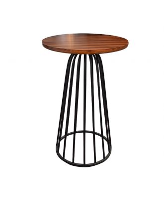 Miana Bar Table - wooden top