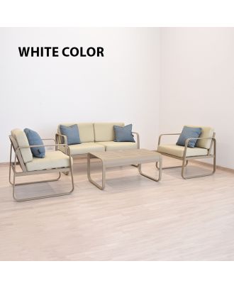 Florida beige living room - White