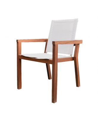 Outdoor Forbin Dining Chair Silver