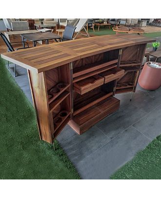 iroko Wood Bar Unit