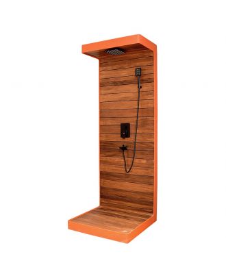 Outdoor aluminum shower, Orange