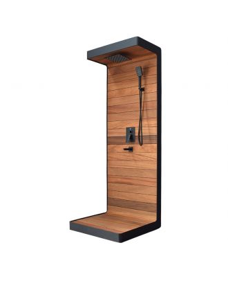 Outdoor aluminum shower, Black