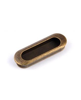 Oval Recessed Handle, Oxide. 90 Mm