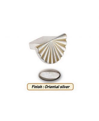 Furniture Knob 1/2 Circle 50Mm, Light Silver