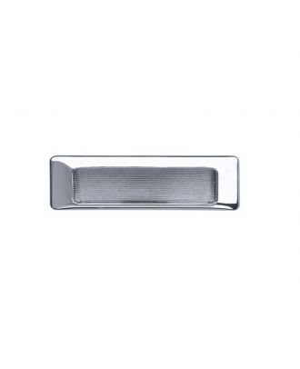Oval Recessed Handle, Polished Chrome. 90 Mm