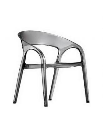 Arm Chair Transparent Poly Carbonate