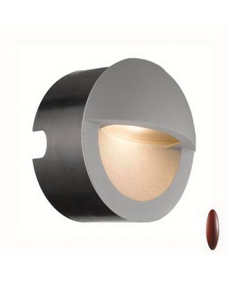 Rust Round Led Outdoor Wall Light
