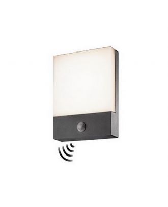 Outdoor Silver Led Wall Light With Sensor