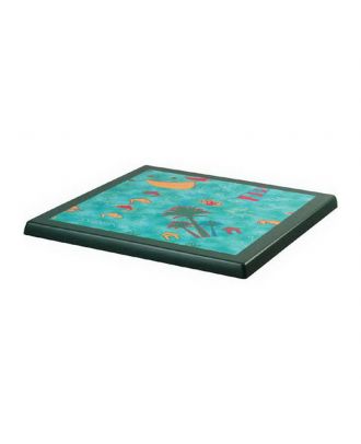 Green Table Top Square 70 Cm