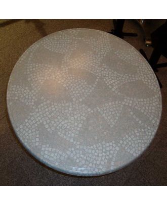 Green Table Top Rounded 60 Cm