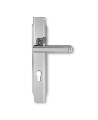 Door Handle Interior With Plate -Chrome Plated