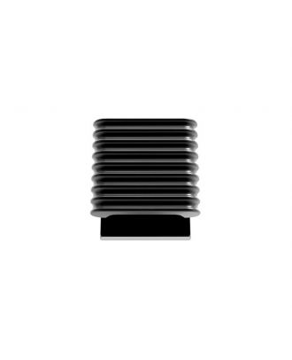 Square Door Knob 5Cm Mat Black