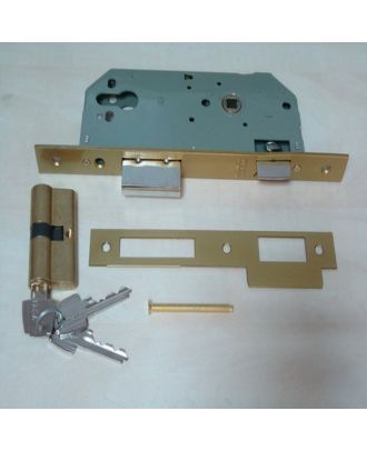 Matt Gold 2030 Mortice Lock