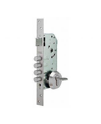 Silver Single Point Mortise Lock Without Cylinder