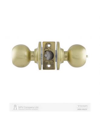 Satin Brass Room Knobset