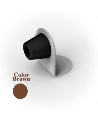 Doorstop With Rubber Brown